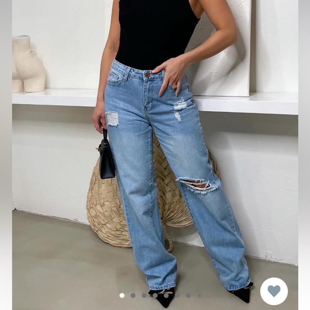 Straight leg jeans